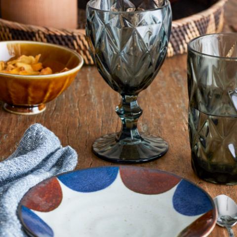 Camellia Assiette, Blue, Porcelaine