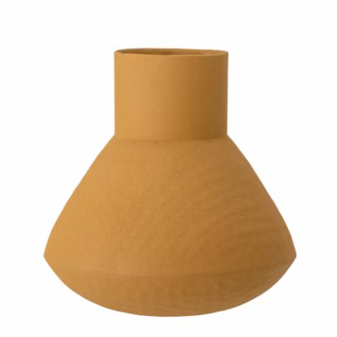Isira Vase, Gelb, Metall