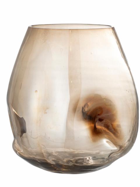 Ifza Vase, Brown, Glass
