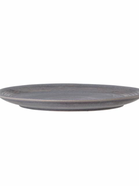 Raben Plate, Grey, Stoneware