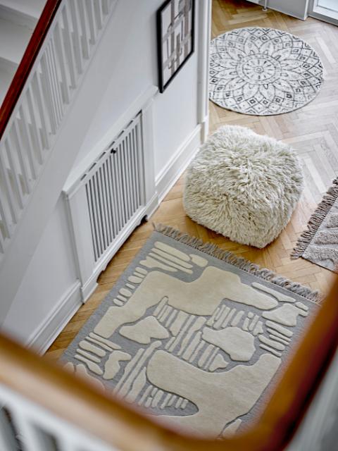 Acton Tæppe, Sort, Bomuld