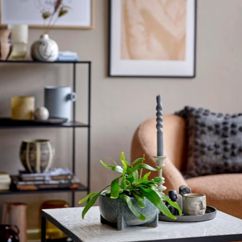 Adiva Coussin, Gris, Coton