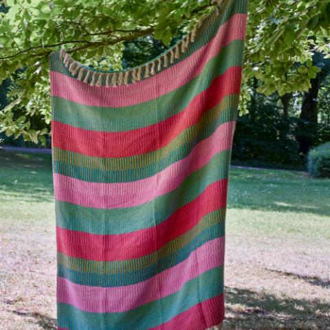 Isnel Throw, Multi, Recycled Cotton