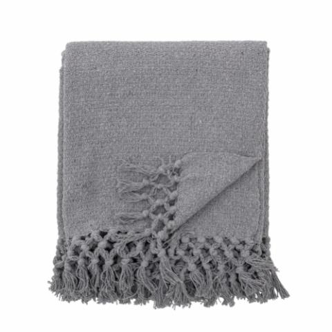 Delta Throw, Grey, Recycled Cotton