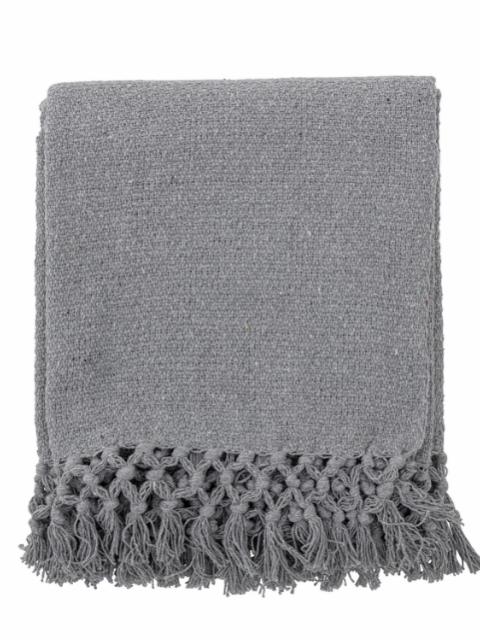 Delta Throw, Grey, Recycled Cotton