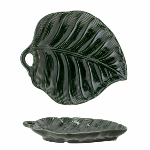 Savanna Plate, Green, Stoneware