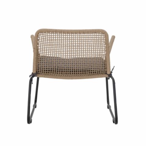Mundo Lounge Chair, Brown, Metal