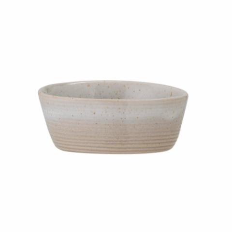 Taupe Snack Bowl, Grey, Stoneware