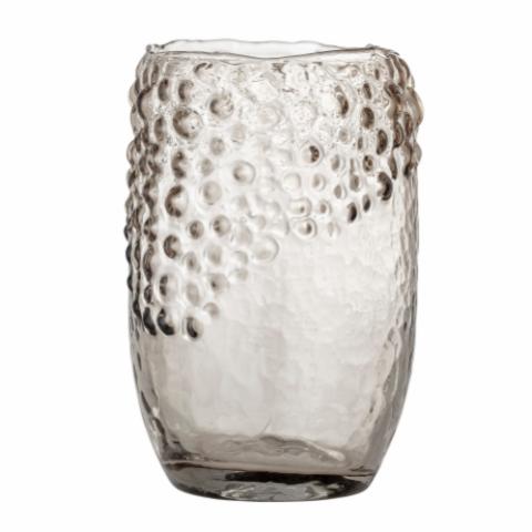 Emalia Vase, Brown, Glass