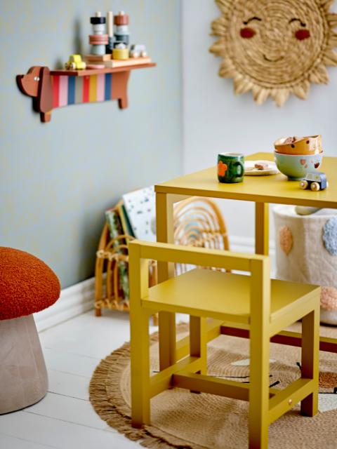 Rese Table, Yellow, MDF