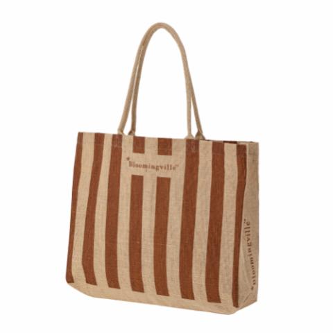 Bergamo Einkaufstasche, Braun, Jute