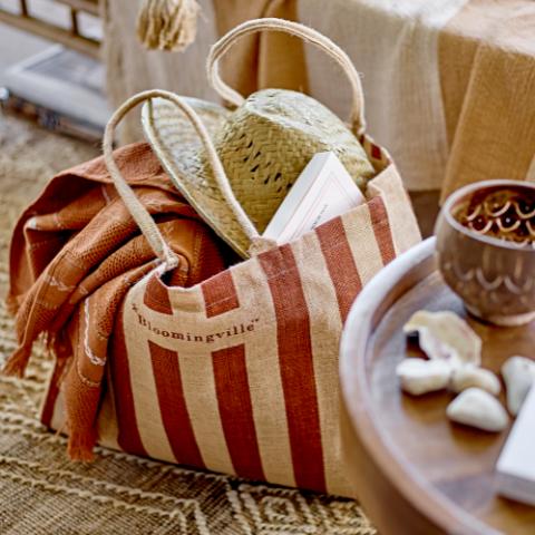 Bergamo Indkøbspose, Brun, Jute