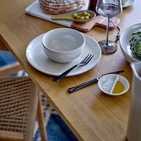 Taupe Plate, Grey, Stoneware