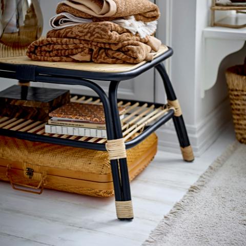 Loue Table basse, Noir, Rotin