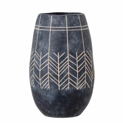 Mahi Deco Vase, Black, Ceramic