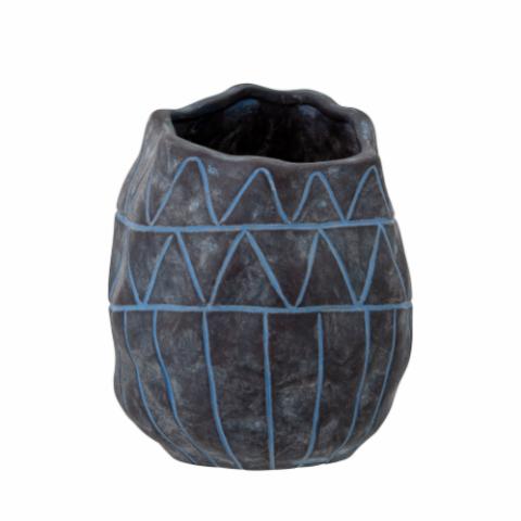 Ivo Vase déco, Blue, Céramique