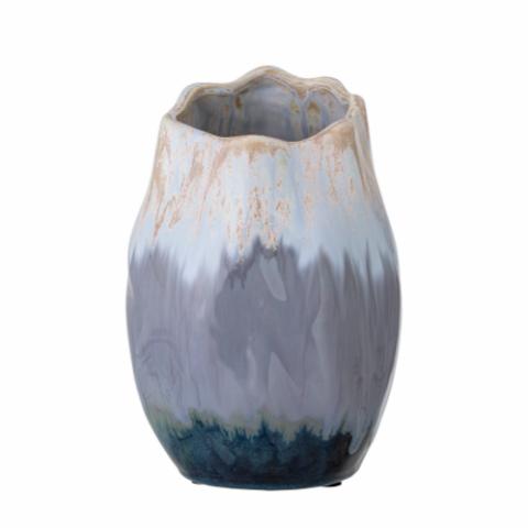 Jace Deco Vase, Blue, Ceramic