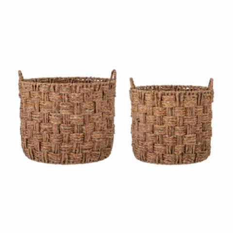 Kasia Basket, Brown, Seagrass