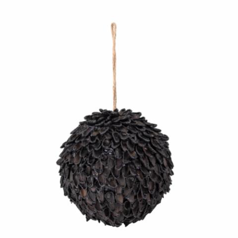 Pavana Ornament, Black, Pinecone