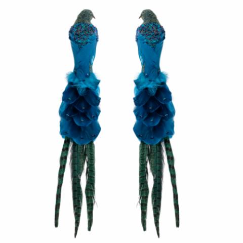Payton Oiseau décoratif, Blue, Plume