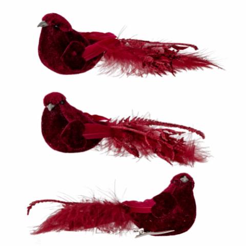 Peace Deco Bird, Red, Feather