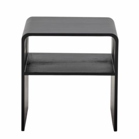 Hassel Table d'appoint, Noir, Acacia