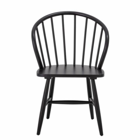 Olin Dining Chair, Black, Rubberwood