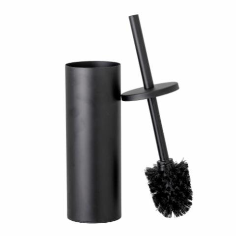 Loupi Brosse de toilettes, Noir, Acier inoxydable