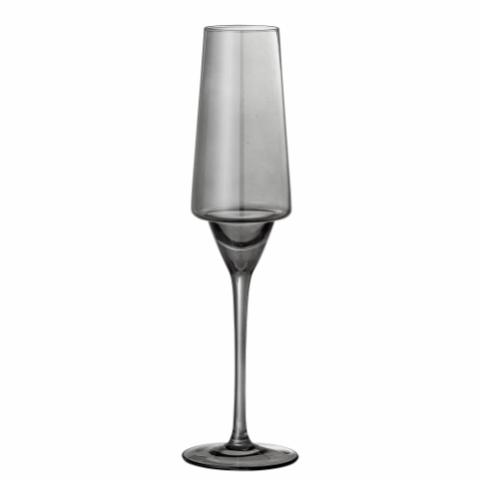 Yvette Champagne Glass, Grey, Glass