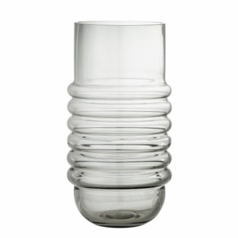 Belma Vase, Grå, Glas