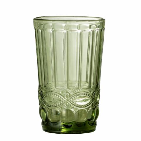 Florie Drinking Glass, Green, Glass