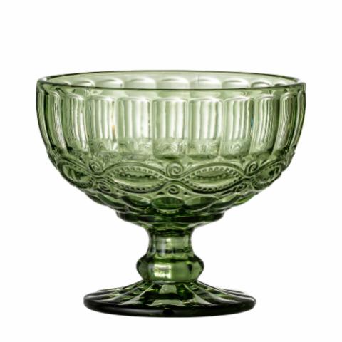 Florie Bowl, Green, Glass