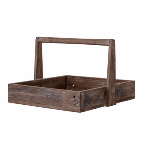 Siia Serving Tray, Brown, Reclaimed firwood