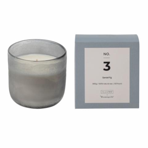 NO.3-Santal Fig Scent Candle, Blue, Natural Wax