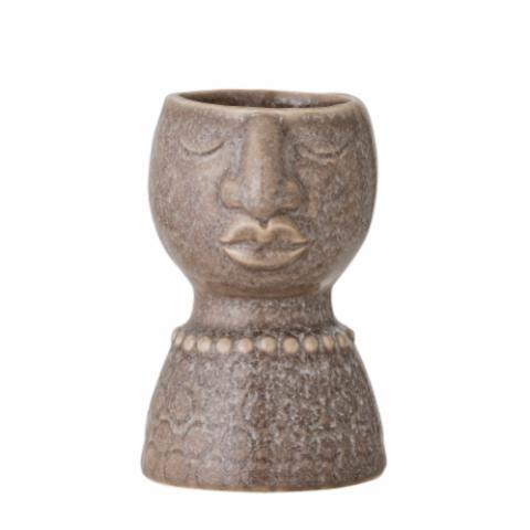 Magdi Vase, Brown, Stoneware