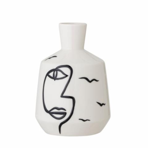 Norma Vase, White, Stoneware