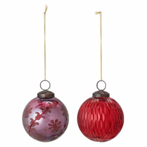 Ki Ornament, Red, Glass