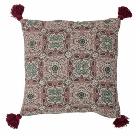 Fibi Cushion, Purple, Recycled Cotton