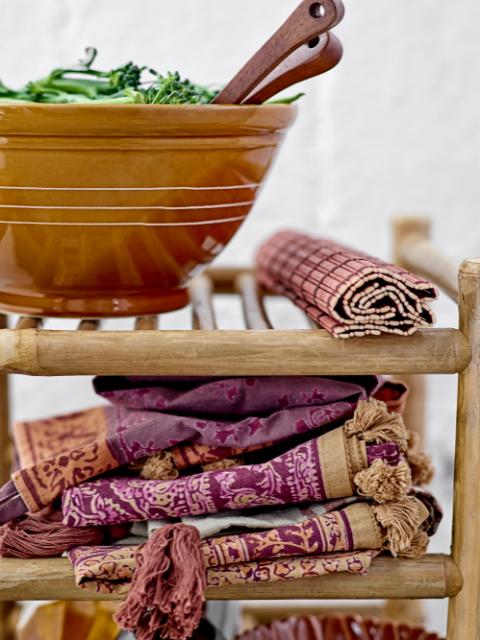 Lura Kitchen Towel, Brown, Cotton