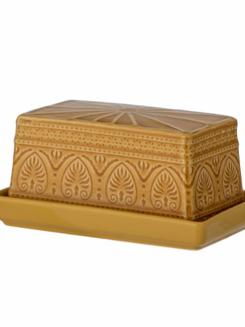 Rani Butter Box, Yellow, Stoneware