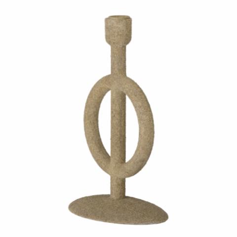 Flikka Candle Holder, Nature, Polyresin
