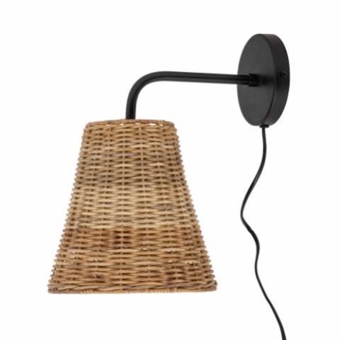Thed Wall Lamp, Nature, Rattan