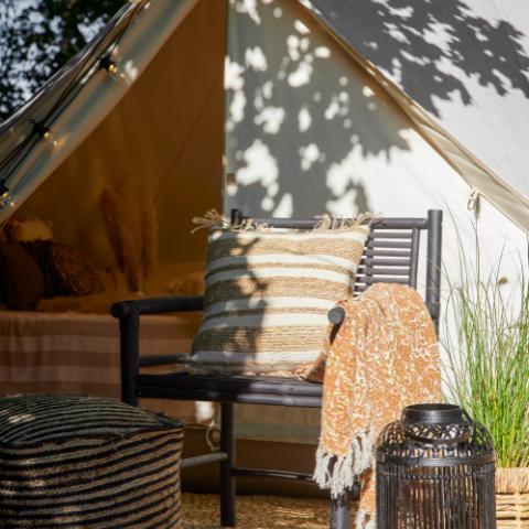 Coen Lounge Chair, Black, Bamboo