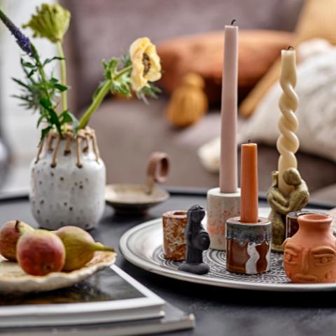 Janel Vase, Blanc, Céramique