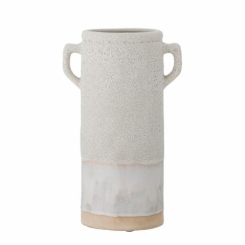 Tarin Vase, Weiß, Keramik