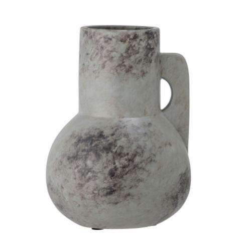 Tias Vase, Grau, Keramik