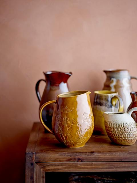 Risa Jug, Brown, Stoneware
