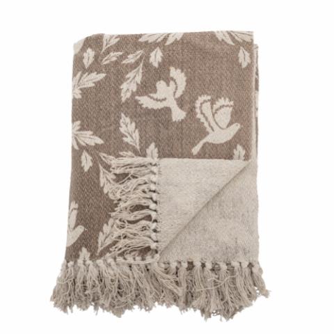 Hirson Throw, Brown, Recycled Cotton