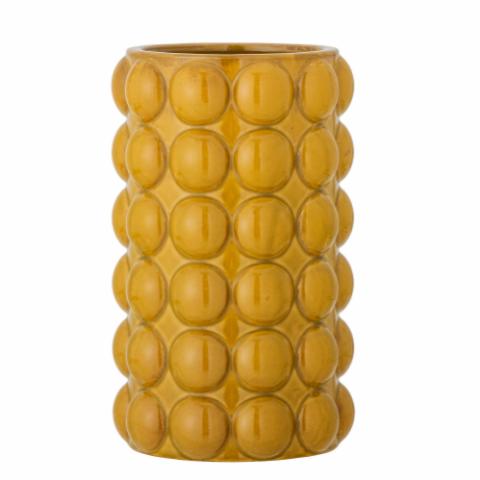 Deia Vase, Yellow, Stoneware