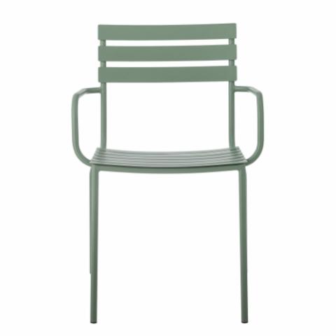 Monsi Spisebordsstol, Grøn, Galvaniseret Metal